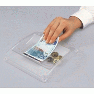 Sigel ramasse-monnaie standard en plastique - dimensions : l19,4 x h3 x p18,5 cm coloris transparent Sigel ramasse-monnaie standard en plastique - dimensions : l19,4 x h3 x p18,5 cm coloris transparent