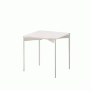 Stones Ivy Table Basse (45X45X45H) En Céramique Blanche - blanc 8033959256640