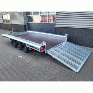 TM 4m x 1m80 porte engin 3 x essieux 1800 kg TM 4m x 1m80 porte engin 3 x essieux 1800 kg
