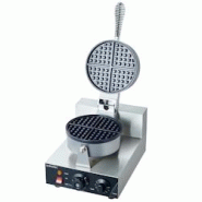 Vaiotec Gaufrier électrique EASYLINE rond - argenté inox 10594