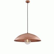 BeLight Suspension Expéditeur d.50 cm, fer noir, déco cuivre antique, câble tissu réglable, 1 lumière, ambiance vintage - orange 8057724581973