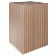 Comptoir Vertigo T03 MDF naturel et noyer avec tiroir 60x60x93cm