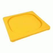 Couvercle Polypropylène Clippé GN 1/6 - HACCP Jaune - Gastroland - jaune plastique polypropylène 3701666009648