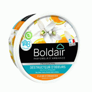 Destructeur d'odeurs gel Boldair - Fleur d'Oranger - 300 gr - Permanent, biodégradable et non toxique