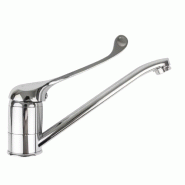 Gasfrit - Robinet Mitigeur Monocommande de Comptoir, 2 Arrivées d’Eau - gris inox GF3