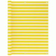 Helloshop26 - Écran de balcon brise pare vue protection confidentialité 120 x 500 cm PEHD jaune et blanc 02_0010209 - 3000551147763 Helloshop26 - Écran de balcon brise pare vue protection confidentialité 120 x 500 cm PEHD jaune et blanc 02_0010209 - 3000551147763