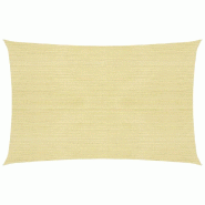 Helloshop26 - Voile toile d'ombrage parasol 160 g/m² PEHD 3 x 4 m beige 02_0008970 - beige 3000480882728