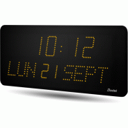 Horloge LED Style II 10 Date, alimentation 230V, WIFI, LED jaune - BODET