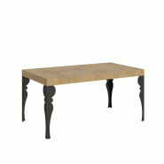Itamoby Table extensible Paxon 160/244x80 cm chêne naturel avec pieds anthracite - marron 8050598901021
