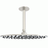 Kit de douche de 30 cm en acier inoxydable satiné avec bras de douche pour installation intérieure et extérieure, acier 316L marque : SINED. - inox Kit de douche de 30 cm en acier inoxydable satiné avec bras de douche pour installation intérieure et extérieure, acier 316L marque : SINED. - inox