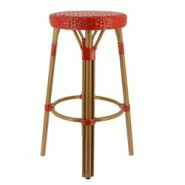 Ligne chr sedia tabouret - rouge métal MCH-751318 Ligne chr sedia tabouret - rouge métal MCH-751318