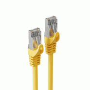 Shiverpeaks Câble patch, Cat. 6A, S/FTP, 10,0 m, jaune - jaune 4017538006530