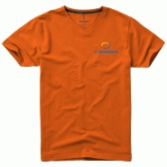 T-shirt bio manches courtes pour homme Kawartha - col V - 95% coton biologique ringspun - 200 g/m² T-shirt bio manches courtes pour homme Kawartha - col V - 95% coton biologique ringspun - 200 g/m²
