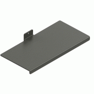 Tablette en métal pour chaussure - 240x125mm - gris anthracite