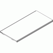 Tablette monobloc 70x25cm - blanc - acier inoxydable - durable et stable Tablette monobloc 70x25cm - blanc - acier inoxydable - durable et stable