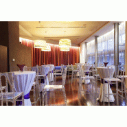 Lot de 4 Chaises de bar - Polycarbonate Transparente - NAPOLEON « Opéra »