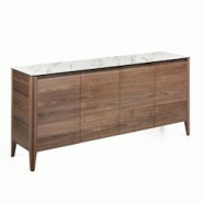 AC ANGEL CERDA Angel Cerdá Buffet en noyer avec plateau en verre imitation marbre 3080C 179 x 45 x 80 - marron Bois massif 8435631003496 AC ANGEL CERDA Angel Cerdá Buffet en noyer avec plateau en verre imitation marbre 3080C 179 x 45 x 80 - marron Bois massif 8435631003496