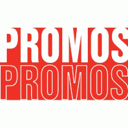 Affiche promos 60x30 cm - rouge et blanc - Papier
