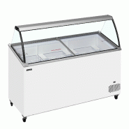 Congélateur vitré de crème glacée IC501SCE+SO (427 / 398 L) blanc TEFCOLD