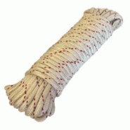 Corde de polyester double tressée 10mm 50m - Pour treuil de halage et levage