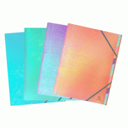 Exacompta Lot de 8 Trieur agrafé CANDY TIDY A4, polypro / int. Carte, - compartiments, coloris assortis (4) - 3130630532309