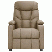 Fauteuil inclinable électrique Taupe Tissu Modèle Zerlonara - 8720286939819