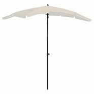 Helloshop26 - Parasol de jardin avec mât 200 x 130 cm sable 02_0008320 - acier 3000444747766