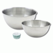 Lot comprenant 50 moules à muffins papier vintage, 1 spatule Zenker et 2 bols à mixer en inox Fackelmann - bleu multi-matériau 3176239936209
