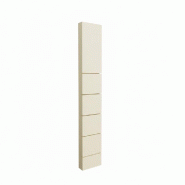 Montant Totem 5 rainures 10x30x195 cm - blanc kaolin ST2