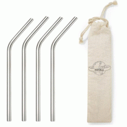 Novela Global paille inox 8 mm pour toutes boissons - 3701386700757