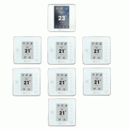 PACK THERMOSTATS BLUE THINK RADIO AIRZONE BLANC 8 ZONES PACK THERMOSTATS BLUE THINK RADIO AIRZONE BLANC 8 ZONES