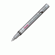 Pentel Marqueur peinture Paint Marker, pointe conique 2,9 mm, encre silver - argenté plastique MSP10-Z