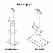 PIED-SUPPORT PARADA ET RAMO PLINTHE TYPES 22, 33 EN 44 SUR CHAPE PIED-SUPPORT PARADA ET RAMO PLINTHE TYPES 22, 33 EN 44 SUR CHAPE
