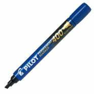 PILOT 65298 Marqueur Permanent 400 Pointe Biseautee Large Noir - bleu 002711