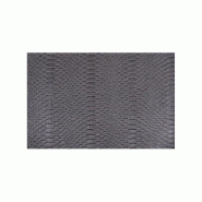 Set de table réutilisable en PVC simili crocodile gris 43x30cm - par 12