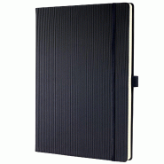 Sigel Cahier Conceptum® Pure Hardcover A4, 194 p./97 feuilles 80 g/m² quadrillé, couv. Noire - noir CO111