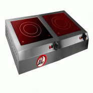 SOFRACA Réchaud Vitrocéramique 3500 W - 2 Plaques - Réf:27114SSP - 27114SSP