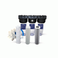 Station TRIO PLUIE/BACTERIES sans UV - Filtration eau de pluie, puits - Référence station trio/pluie, puisage - 9 3/4 Station TRIO PLUIE/BACTERIES sans UV - Filtration eau de pluie, puits - Référence station trio/pluie, puisage - 9 3/4