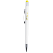 Stylo à bille stylet en aluminium - revêtement spécial pour gravure colorée - encre bleue Stylo à bille stylet en aluminium - revêtement spécial pour gravure colorée - encre bleue