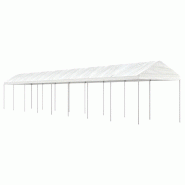 VidaXL Belvédère avec toit blanc 17,84x2,28x2,69 m polyéthylène Modèle Atlas Master Urban - blanc 3155508