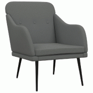 VidaXL Fauteuil Gris foncé 63x76x80 cm Tissu Modèle Vega Executive Panorama - 351475