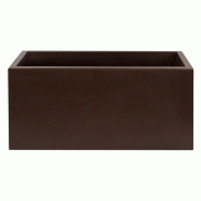 WellHome - Pot de fleurs en polyéthylène bronze 60x20x20 cm - bronze PLS022