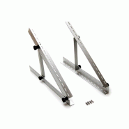 Alcapower Supports Triangulaires Pour Panneaux Solaires De 200 À 350 W, Inclinaison Et Longueur Réglables (104 Cm). - argenté 8059174954062