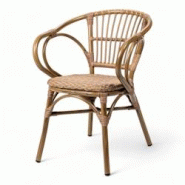 Bistromania Fauteuil de terrasse BORA - Tressage imitation rotin - BORA Bistromania Fauteuil de terrasse BORA - Tressage imitation rotin - BORA
