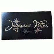 Boites bûches noires joyeuses fêtes - 25 x 11 x 11 cm (25 unités) - NJFN2511 Boites bûches noires joyeuses fêtes - 25 x 11 x 11 cm (25 unités) - NJFN2511