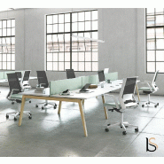 Bureau bench Born Wood - Mobel Linea - Blanc, 420_0