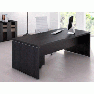 Bureau individuel pied panneau So Flora - Frêne Noir, 210 x 90 cm_0
