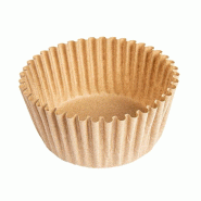 Caissette papier ingraissable Ø5x2,7cm couleur naturel - par 1000