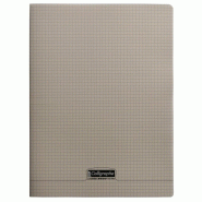 Calligraphe Lot de 10 Cahier Ligne 8000 24x32, 48p./24 feuilles 90 g/m² piquées, couv. PP grise, quadrillé 5x5 - 3210330184760