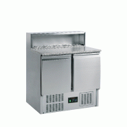 Comptoir à pizza GN1/1 GP92 Inox L900mm 16442 TEFCOLD